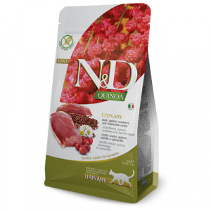 FARMINA N&D CAT GF QUINOA DUCK URINARY sausā barība kaķiem Pīle, kvinoja 5kg
